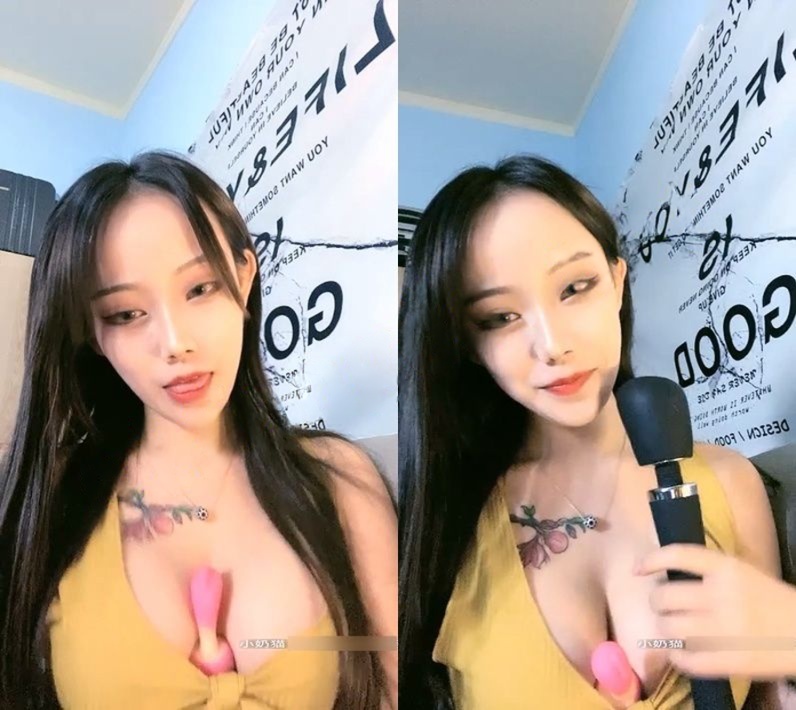 年度重磅万元福利:奶猫半糖巨乳绿播-是你的猫猫1V1道具自插