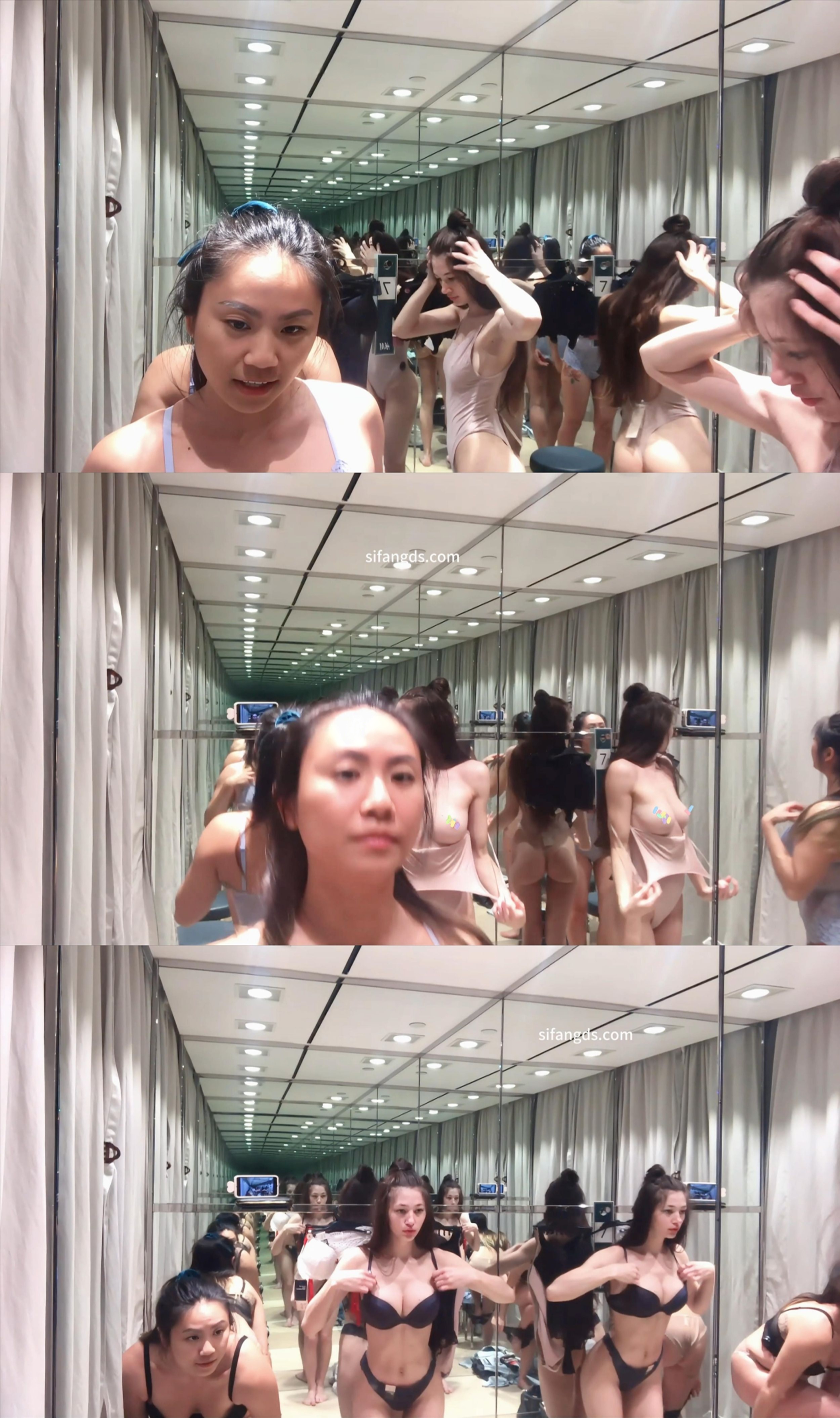 ❤️【极品泄密】身材超正混血女神和闺蜜试衣间换衣流出