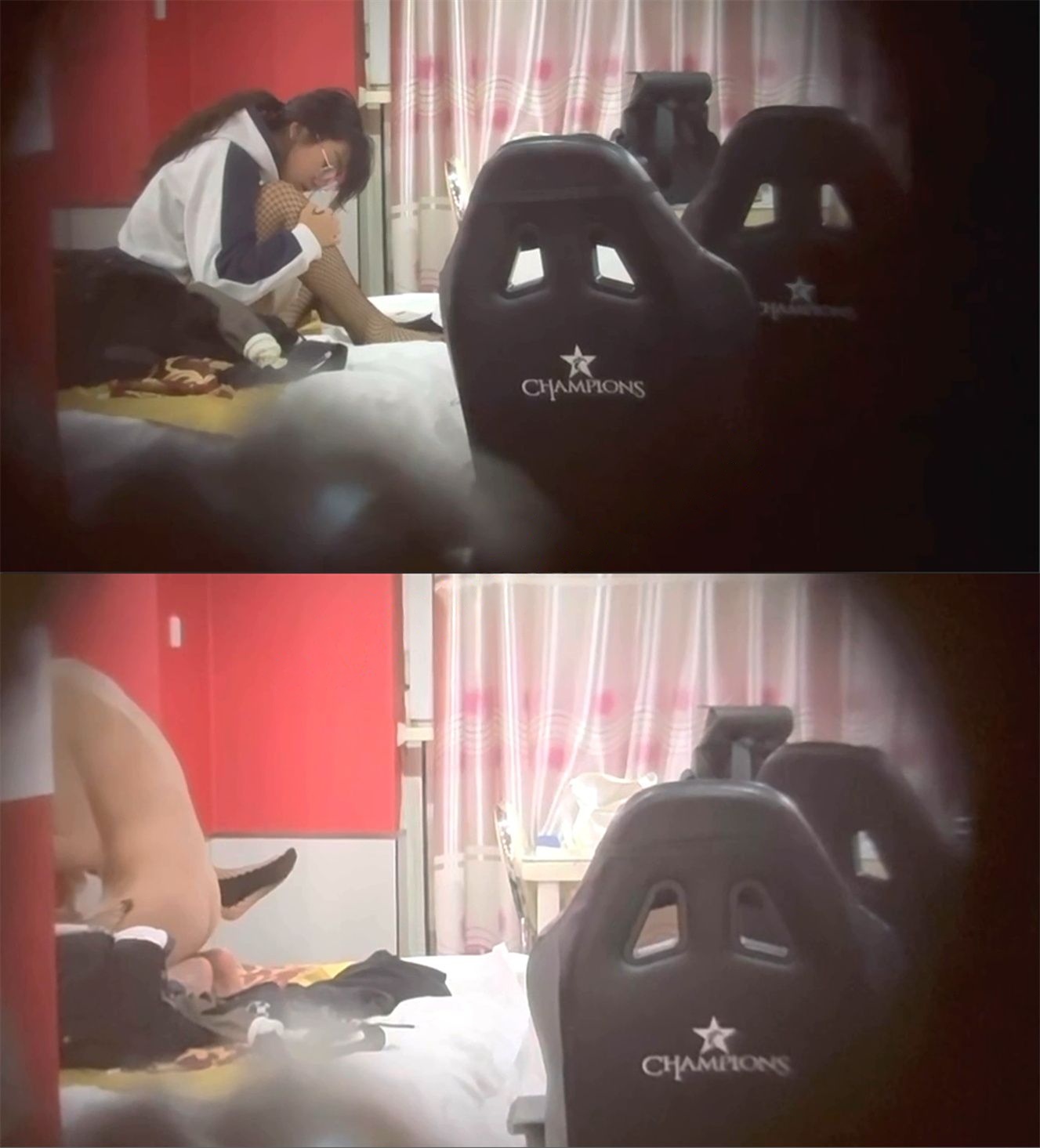 ✅猫眼偷拍✅隔门偷窥大学生电竞酒店内疯狂做爱(6)✅
