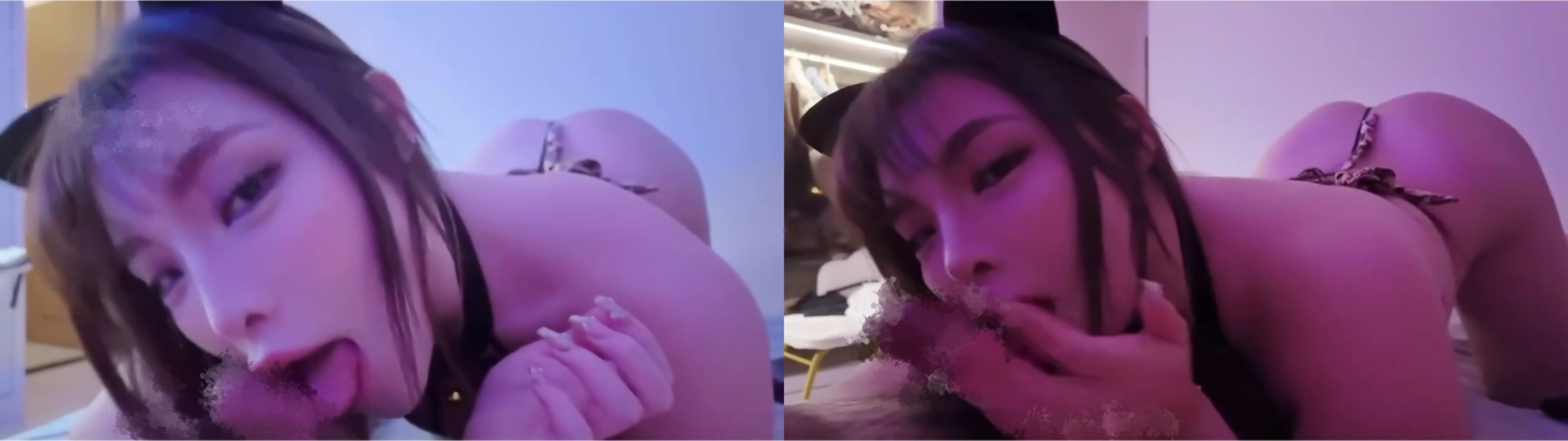 60W粉推特潮妹kitty露脸性爱,驯服野猫,戴铃铛做爱