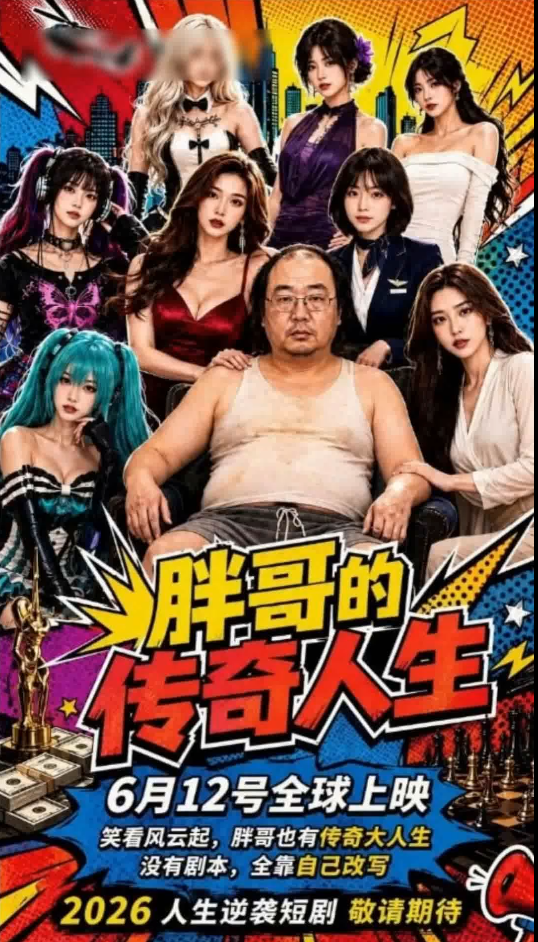 【AI连续短剧】《胖爷的传奇人生》第二季1-4集+宅男外传