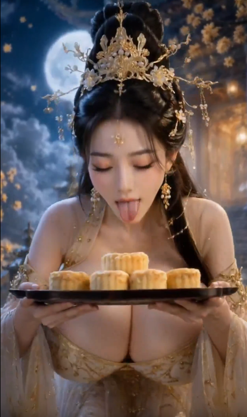 【AI视频短剧】《八戒与大奶嫦娥》